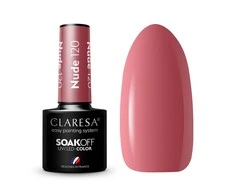 Claresa Soak Off UV/LED ilgalaikis hibridinis nagų lakas 5g., Spalva: Nude 120