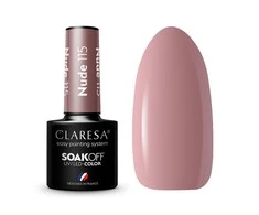 Claresa Soak Off UV/LED ilgalaikis hibridinis nagų lakas 5g., Spalva: Nude 115