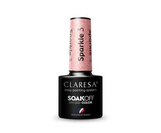 Claresa Soak Off UV/LED ilgalaikis hibridinis nagų lakas 5g., Spalva: Sparkle 3