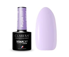 Claresa Soak Off UV/LED ilgalaikis hibridinis nagų lakas 5g., Spalva: Violetinė 601