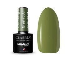 Activeshop Ilgalaikis hibridinis nagų lakas Claresa Žalias 802, 5 g