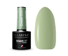 Claresa Soak Off UV/LED ilgalaikis hibridinis nagų lakas 5g., Spalva: Žalia 800