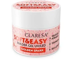 Claresa Soft&amp;Easy statybinis gelis Golden Spark 12g