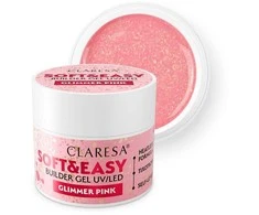 Claresa CLARESA N Soft&amp;Easy Builder nagų lakas, blizgantis rožinis, 90 g