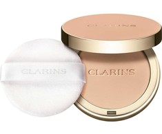 „Clarins Ever Matte“ matinio paviršiaus kompaktiška pudra, 03 šviesiai vidutinė, 10 g