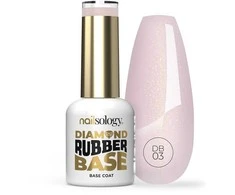 Clavier Nailsology deimantinis guminis pagrindas hibridinei bazei DB03 Rosy Girl 8ml