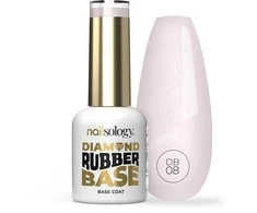 Sunone Clavier Nailsology deimantinė guminė bazė hibridinei bazei DB08 Pearly Bride 8ml