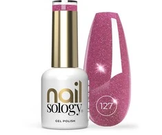 Realac Clavier Nailsology hibridinis nagų lakas su blizgučiais 127 Super Violet 8ml