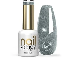 Realac Clavier Nailsology hibridinis nagų lakas su blizgučiais 124 Sea Life Mėlyna 8ml
