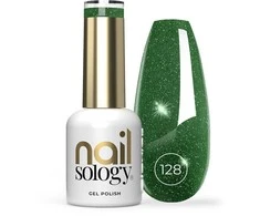Realac Clavier Nailsology hibridinis nagų lakas su blizgučiais 128 Žalias Twilight 8ml