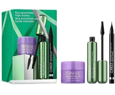 Clinique CLINIQUE_SET Eye Essentials High Drama tusz do rzęs 10ml + eyeliner Juodas 0,34g + balsam oczyszczający 15ml