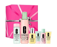 Clinique CLINIQUE_SET Great Skin Everywhere For Combination Oily Skin All About Clean żel do mycia twarzy 200ml + Gaivinantis Lotion 3 tonik złuszczający 487ml + Dramatically Different Moisturizing Gel żel nawilżający 125ml + żel do mycia twarzy 30ml + ton