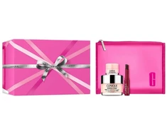 Clinique Hydration + Honey rinkinys: intensyviai drėkinantis kremas 50 ml + kremas po akimis 5 ml + lūpų balzamas 1,2 g + kosmetikos krepšelis