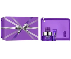 Clinique CLINIQUE_SET De-Aging Routine Smart Clinical Repair serum przeciwzmarszczkowe 50ml + kremas nuo raukšlių 15ml + kremas nuo raukšlių pod oczy 5ml + kosmetyczka