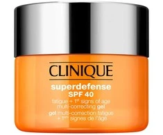 Clinique Superdefense Broad Spectrum SPF 40 Fatigue + First Signs Of Age Multi-correcting Gel jauninamasis veido kremas-gelis, 30 ml