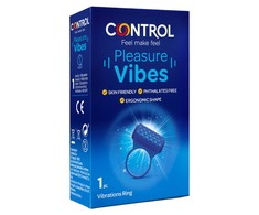 CONTROL Pleasure Vibes Vibrating Ring Ergonomic Silicone 20min Use