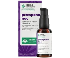 Cosma Cannabis Miegančios nakties ekstraktai kanapių aliejuje 30 ml