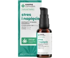 Cosma Cannabis Streso ir įtampos ekstraktai kanapių aliejuje 30 ml