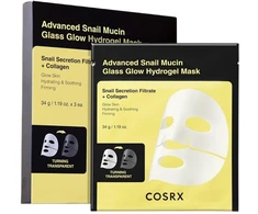 Cosrx Advanced Snail Mucin Glass Glow Hydrogel Mask hydrożelowa maseczka w płachcie su mucyną ślimaka 3 vnt..
