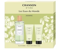 Set Versace Coty Chanson D'Eau Jasmine komplektas tualetinio vandens purškiklis 100 ml + dušo želė 50 ml + kūno losjonas 50 ml