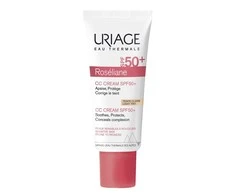 Uriage Roseliane CC Kreminis SPF50+ apsauginis CC veido kremas jautriai / į paraudimą linkusiai odai, atspalvis: Light, 40 ml