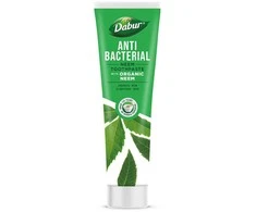 Dabur dantų pasta su organiniu Neem – antibakterinė, be fluoro, 100 ml