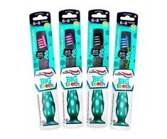 Aquafresh Big Teeth dantų šepetėlis 6-8 metų vaikams Minkštas