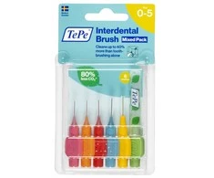 TePe Original tarpdančių šepetėlių rinkinys pradedantiesiems, dydžiai 0,4–0,8 mm, 6 vnt.