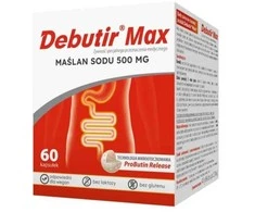 Debutir „Max“ natrio butirato 500 mg maisto papildas specialios medicininės paskirties maisto produktams, 60 kapsulių