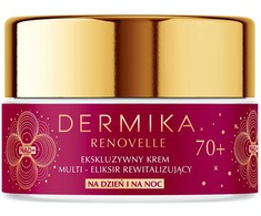 „Dermika Renovelle“ išskirtinis daugiafunkcis eliksyrinis atgaivinamasis kremas 70+ dienai ir nakčiai, 50 ml