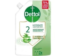 Dettol Drėkinamasis skystas rankų muilas su alavijo ir bambuko užpildu 500ml