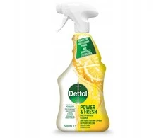 Dettol Power &amp; Fresh antibakterinis paviršiaus purškiklis Lemon 500ml
