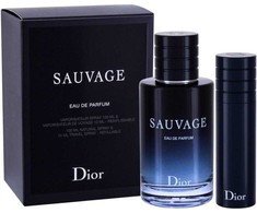 Dior Sauvage rinkinys parfum purškiamas 100ml + kvepalų vandens purškiklis 10ml