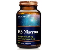 Doctor Life DOCTOR LIFE_Niacinamide Vitamin B3 amid kwasu nikotynowego 500mg suplement diety 100 kapsułek