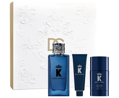 Dolce&amp;Gabbana K by Dolce &amp; Gabbana komplektas woda perfumowana spray 100ml + dezodorant sztyft 75g + żel pod prysznic 50ml