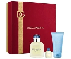 Dolce&amp;Gabbana Šviesiai mėlynas Pour Homme - EDT 75 ml + dušo želė 50 ml + EDT 4,5 ml