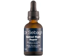 Dr. Sebagh Retinol Night Repair Hyaluronic Acid Anti-Ageing Night Serum veido serumas, 30 ml