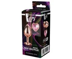 BoT Svajonių žaislai Žvilgantys Meilė Rose Gold Plug korek analny Medium