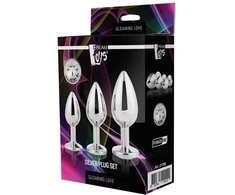 Dream Toys Rinkinys metaliniai užpakaliukai su deimantu