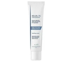 Ducray Kelual DS Squamo-Reducing Soothing Kreminis raminantis veido kremas sudirgusiai odai su paraudimu ir pleiskanojimu, 40 ml