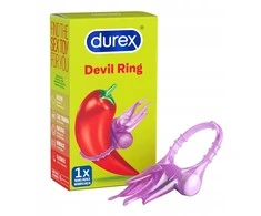 Durex Vibruojantis žiedas su gumbeliais „Devil Ring“