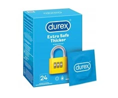 DUREX_Extra Safe storesni sustiprinti prezervatyvai, 24 vnt.