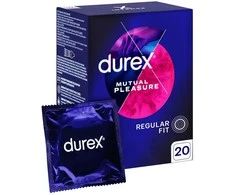 Durex Mutual Pleasure prezervatyvai su ejakuliaciją atidinančiais smeigėmis 20 vnt