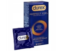 Durex „Perfect Feel“ prezervatyvai, suteikiantys unikalų šilumos pojūtį, 8 vnt.