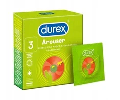 DUREX_Arouser briaunoti prezervatyvai, 3 vnt.