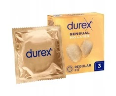 Durex Sensual No Latex nelateksiniai prezervatyvai 3 vnt