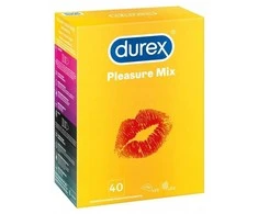 Stimuliuojantys prezervatyvai Durex Pleasure Mix 40 vnt
