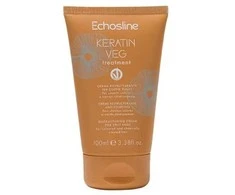 ECHOSLINE Keratin Veg Treatment Restructuring Kreminis galiukus atstatantis kremas dažytiems ir pažeistiems plaukams, 100 ml