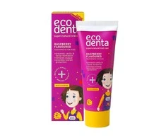 Dantų pasta ECODENTA KAKĖS MAKĖS, aviečių skonio, 75ml