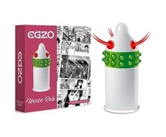 Egzo Exo Uncle Bob prezervatyvas su glamonėjimo smaigaliais ir siurbtuku Medium 1vnt.